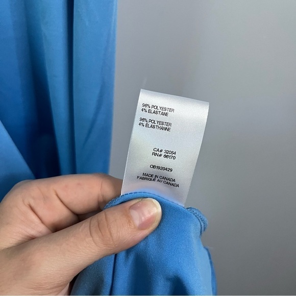 Urban Outfitters Silence + Noise Yasemine Asymmetrical Blue Maxi Dress Sz M NWT - Picture 10 of 16